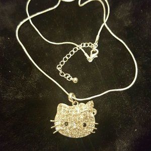 Hello Kitty Austrian Crystal Necklace